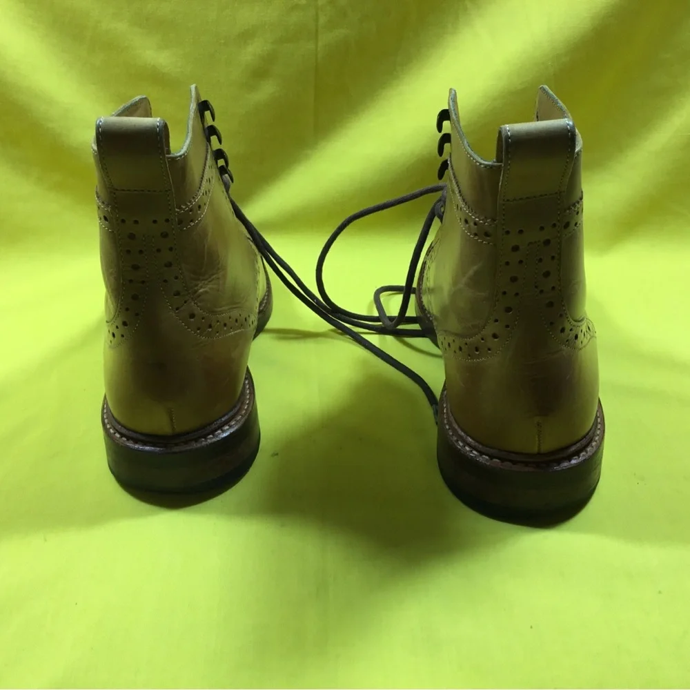 Stacy Adams Men’s Brockton Cap Toe Lace Boot 7 1/2 Brown/Tan